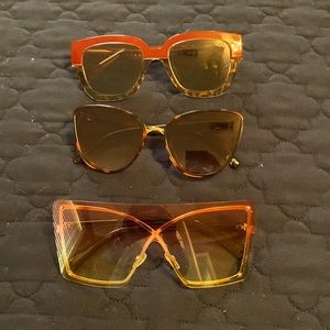 3 pair sunglasses
